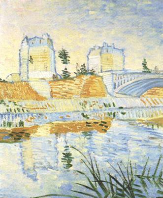 Vincent Van Gogh The Seine with the Pont de Clichy (nn04) oil painting image